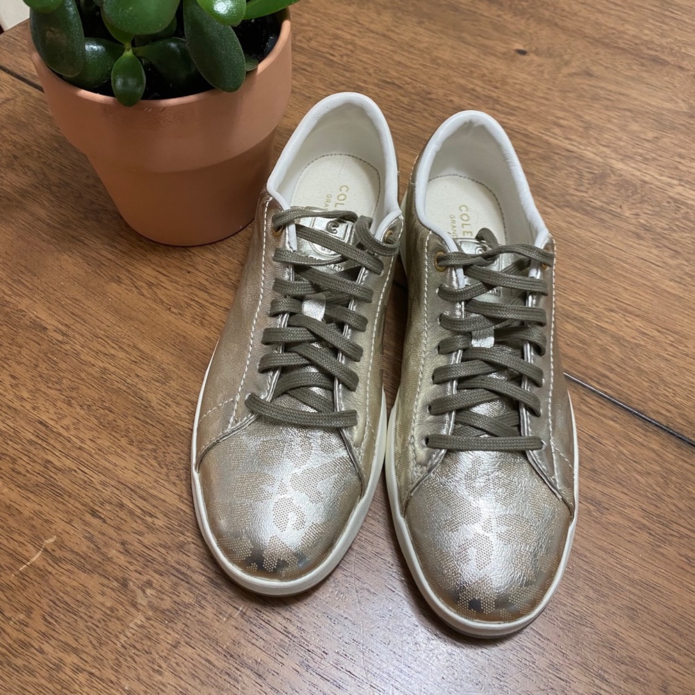 Cole Haan Sneakers/Size 7.5/Gold
